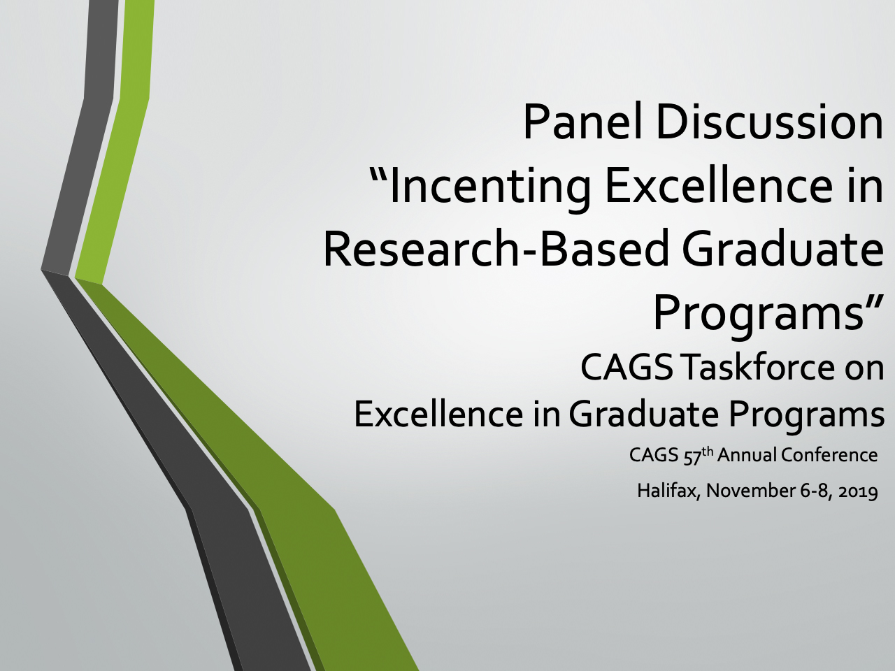 CAGS Taskforce on Excellence in Graduate Programs